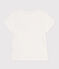 Girls' Lightweight Jersey T-Shirt MARSHMALLOW white