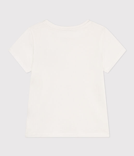 Girls' Lightweight Jersey T-Shirt MARSHMALLOW white