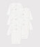 Babies' long-sleeved wrapover cotton bodysuits - 5-Pack variante 1