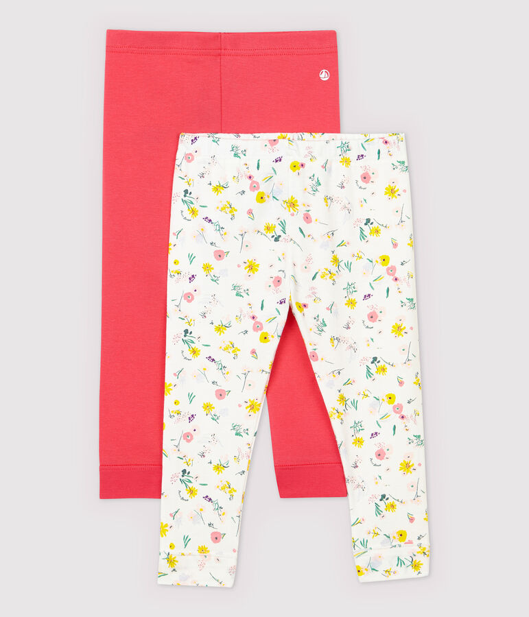 Baby Girls' Leggings - 2-Pack. multicolor