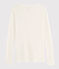 Women's Wool/Cotton Blend T-Shirt MARSHMALLOW white
