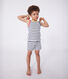 Children's short stripy tank top cotton pyjamas