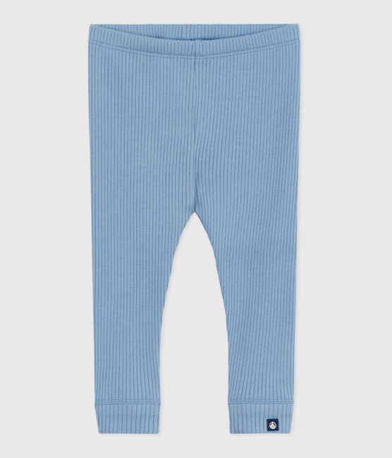 Babies' plain cotton leggings ADRIATIC