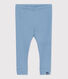 Babies' plain cotton leggings