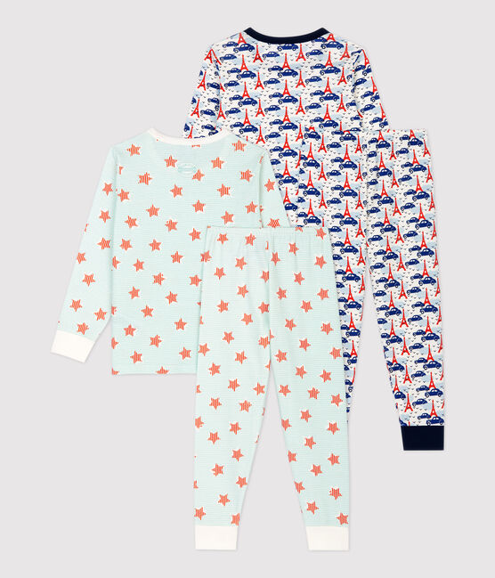 Boys' Star and Paris Print Cotton Pyjamas - 2-Pack variante 1