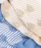 Two pairs of babies' cotton socks with slip-resistant soles multicolor