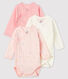 Newborn Babies' Long-Sleeved Bodysuit - 3-Pack