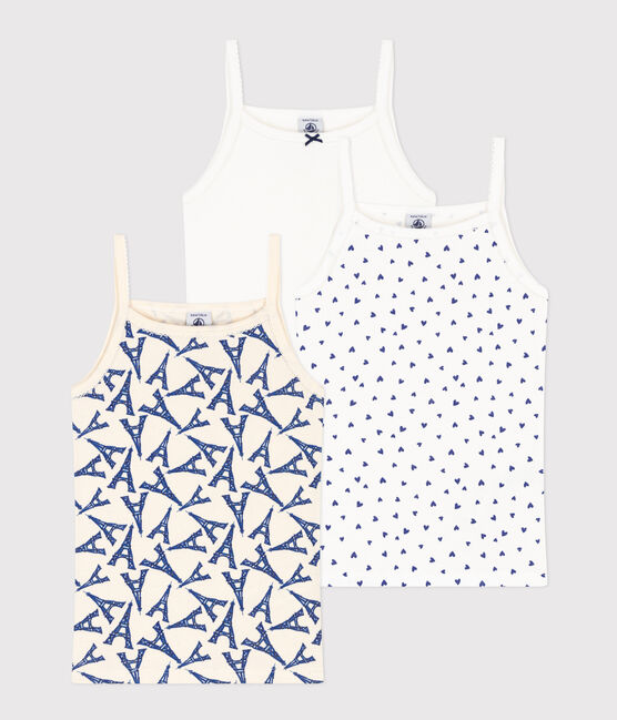 Girls' Paris Cotton Vests - 3-Pack variante 1