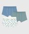 Pack of children's Eiffel Tower cotton boxers with covered waistbands variante 1