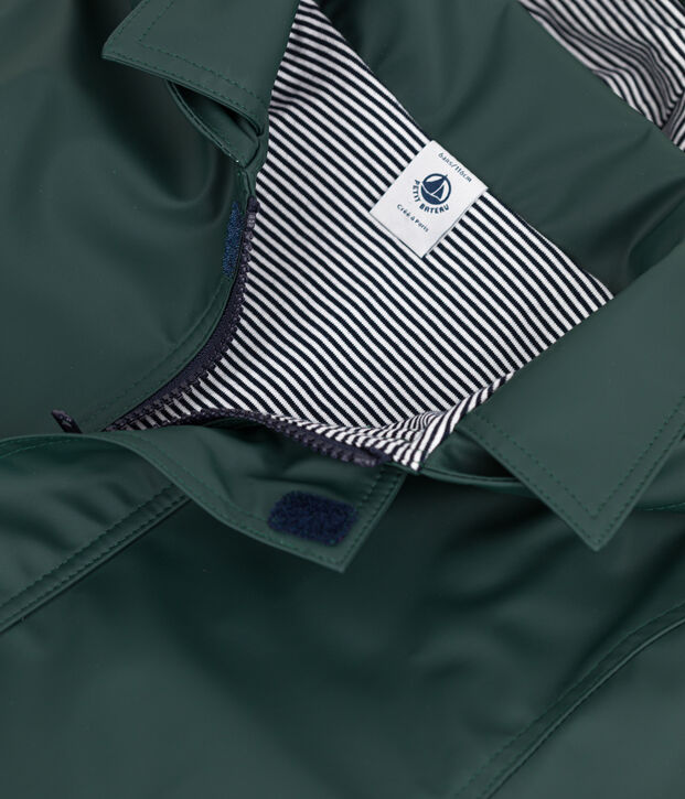 CHILDREN'S UNISEX ICONIC RECYCLED RAINCOAT green