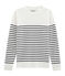 Men's Sailor Pullover MARSHMALLOW white/SMOKING blue