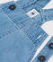 Girls' Light Denim Pinafore DENIM CLAIR blue