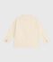 Children's plain denim jacket MILK Ecru