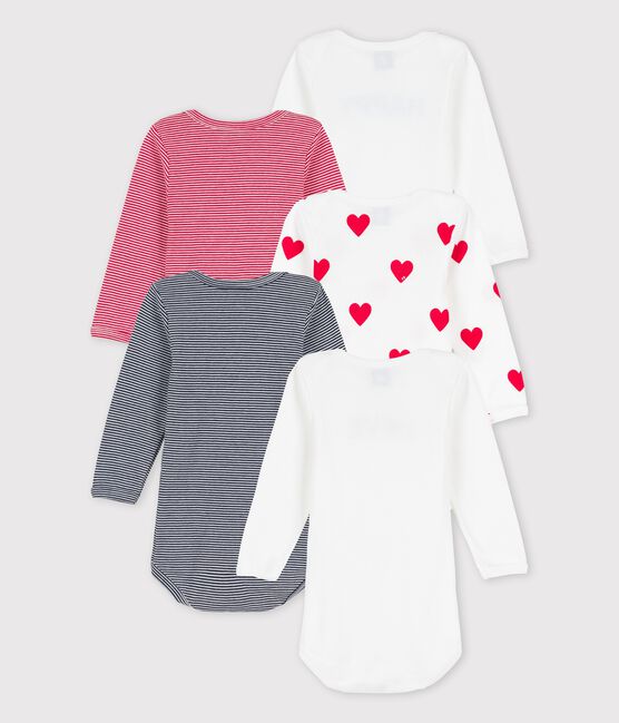 Babies' Rib Knit Bodysuits - 5-Pack variante 1