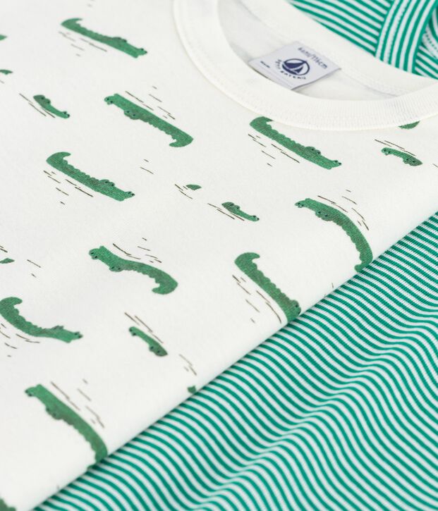 Pack of children's short-sleeved printed cotton T-shirts multicolor