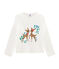Girls' Screen Printed T-Shirt MARSHMALLOW white