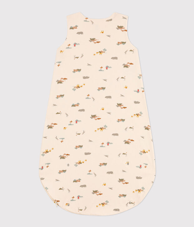 Light Cotton Sleeping Bag TOG 0.8 Ecru/multicolor