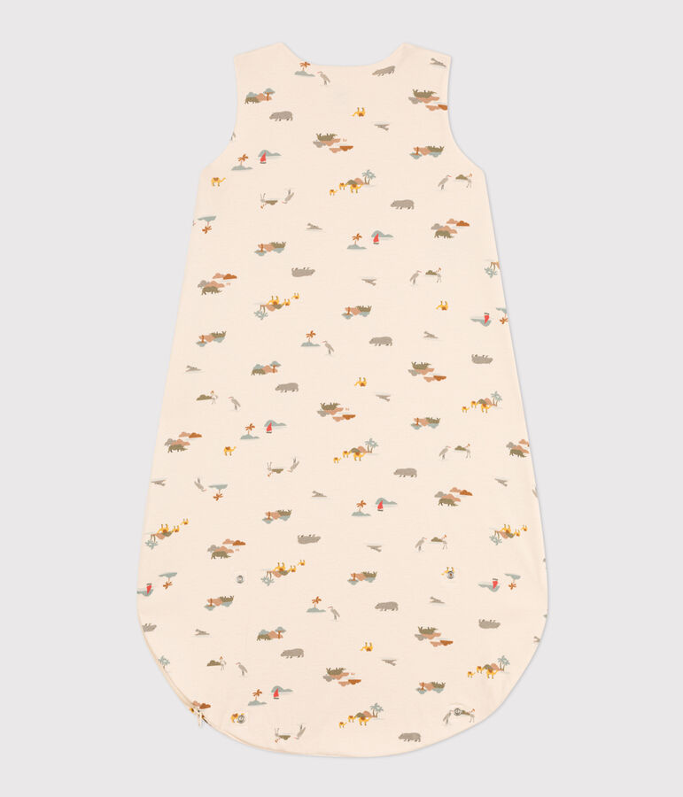 Light Cotton Sleeping Bag TOG 0.8 Ecru/multicolor