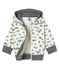 Baby boys' print hooded zip up Sweatshirt MARSHMALLOW white/MULTICO white