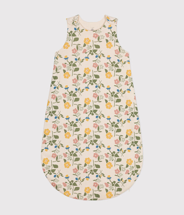 Babies' Floral Cotton TOG 2 Sleeping Bag Ecru/multicolor
