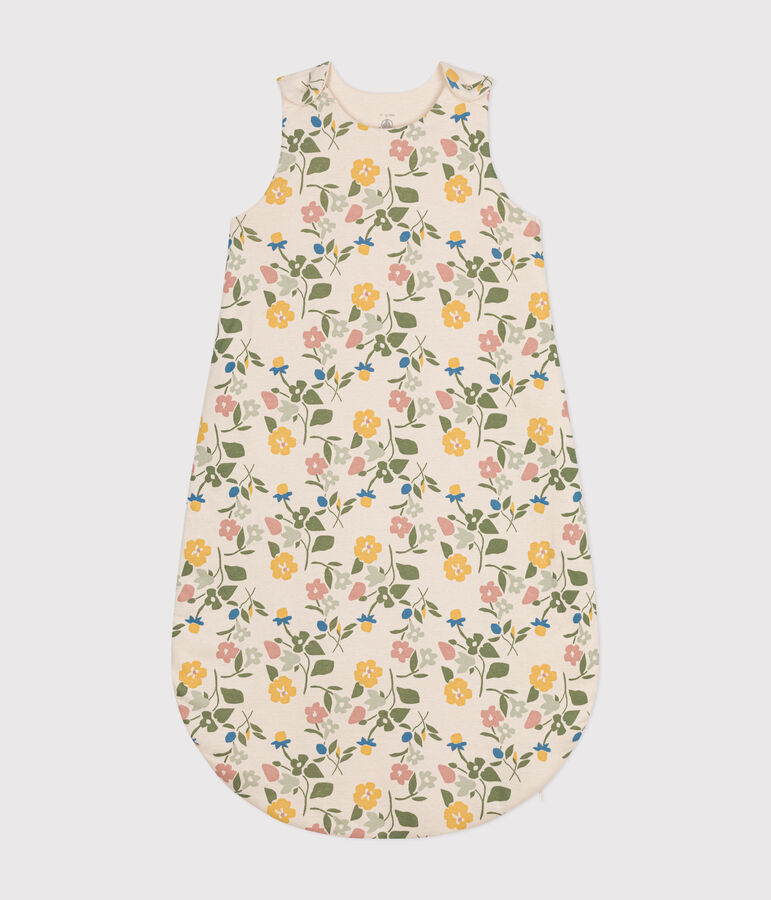 Babies' Floral Cotton TOG 2 Sleeping Bag Ecru/multicolor