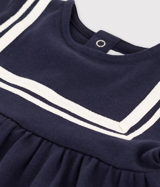 Babies' Organic Cotton Sailor Dress SMOKING blue
