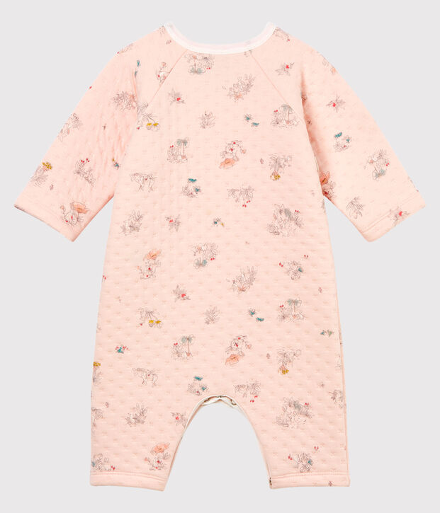 Baby Girls' Tube Knit Sleepsuit pink/blue/multicolor