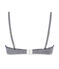 Women's second skin effect milleraies-striped bra ABYSSE blue/LAIT white