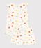 Children's short cotton pyjamas printed with fruit white/multicolor
