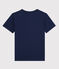Boys' Short-Sleeved Cotton T-Shirt MEDIEVAL blue