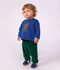 Babies' plain corduroy trousers green