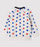 Baby boy's tubular knit sweatshirt BELUGA grey/MULTICO white