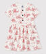 Baby girls' short-sleeved fleece dress