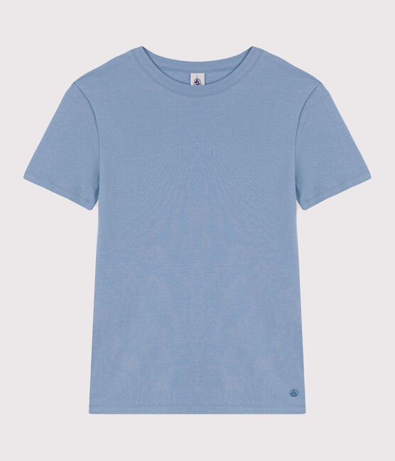 Women's Iconic Cotton Round Neck T-Shirt AZUL blue