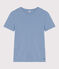 Women's Iconic Cotton Round Neck T-Shirt AZUL blue
