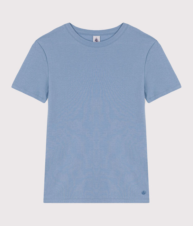 Women's Iconic Cotton Round Neck T-Shirt blue