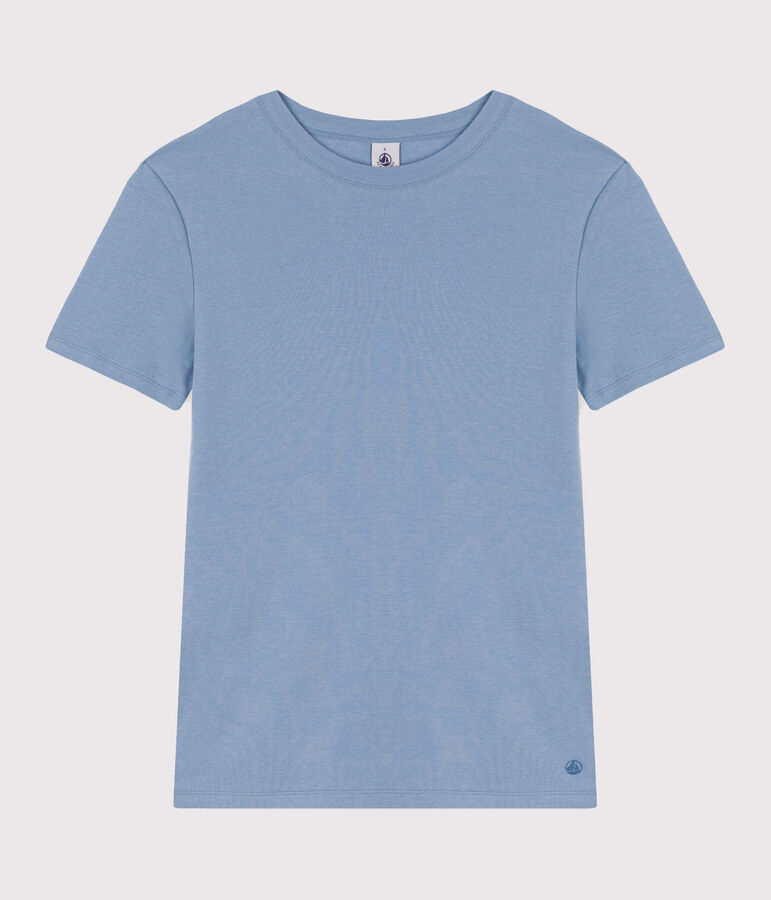 Women's Iconic Cotton Round Neck T-Shirt blue