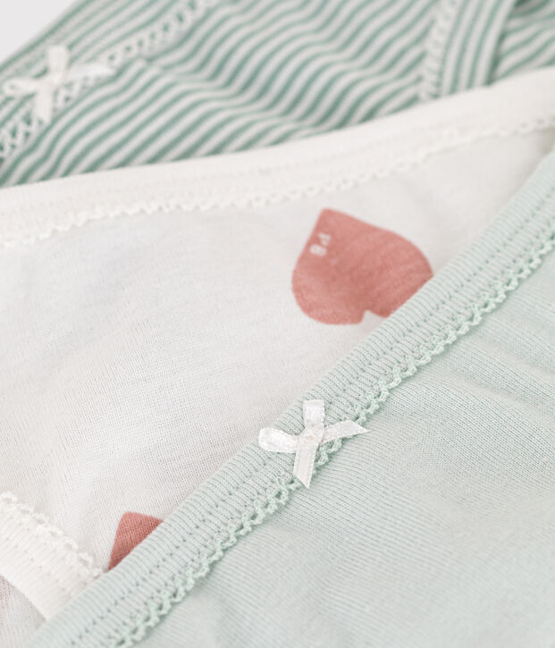 Girls' Heart Cotton Briefs - 3-Pack multicolor