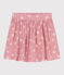 Children's floral cotton skirt CHARME pink/MARSHMALLOW white