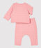 Babies' Padded Organic Cotton Clothing - 2-Pack CHARME pink