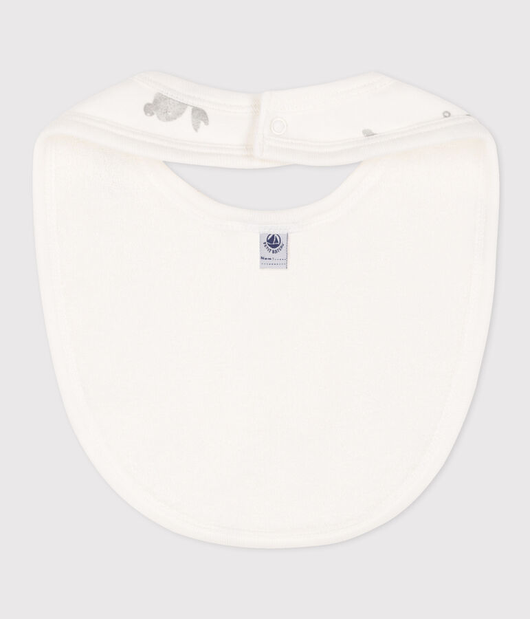 Cotton bib white/grey