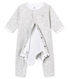 Baby's footless sleepsuit with built in bodysuit
