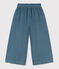 Girls' Loose Fit Velvet Trousers ROVER blue