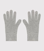 Children's knitted gloves CHATON CHINE grey