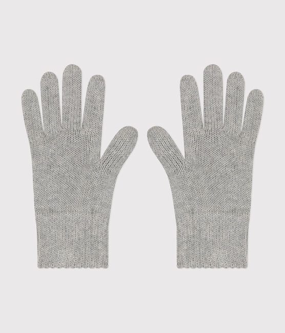 Children's knitted gloves CHATON CHINE grey