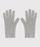 Children's knitted gloves CHATON CHINE grey