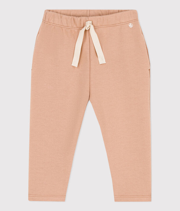 Babies' Plain Fleece Trousers beige