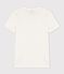 Women's Round Neck Screen-Printed Cotton T-Shirt MARSHMALLOW white