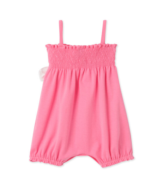 Combinaison courte bébé fille Petal pink