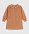 Girls' long-sleeved dress in floral velvet SIENNA /MULTICO